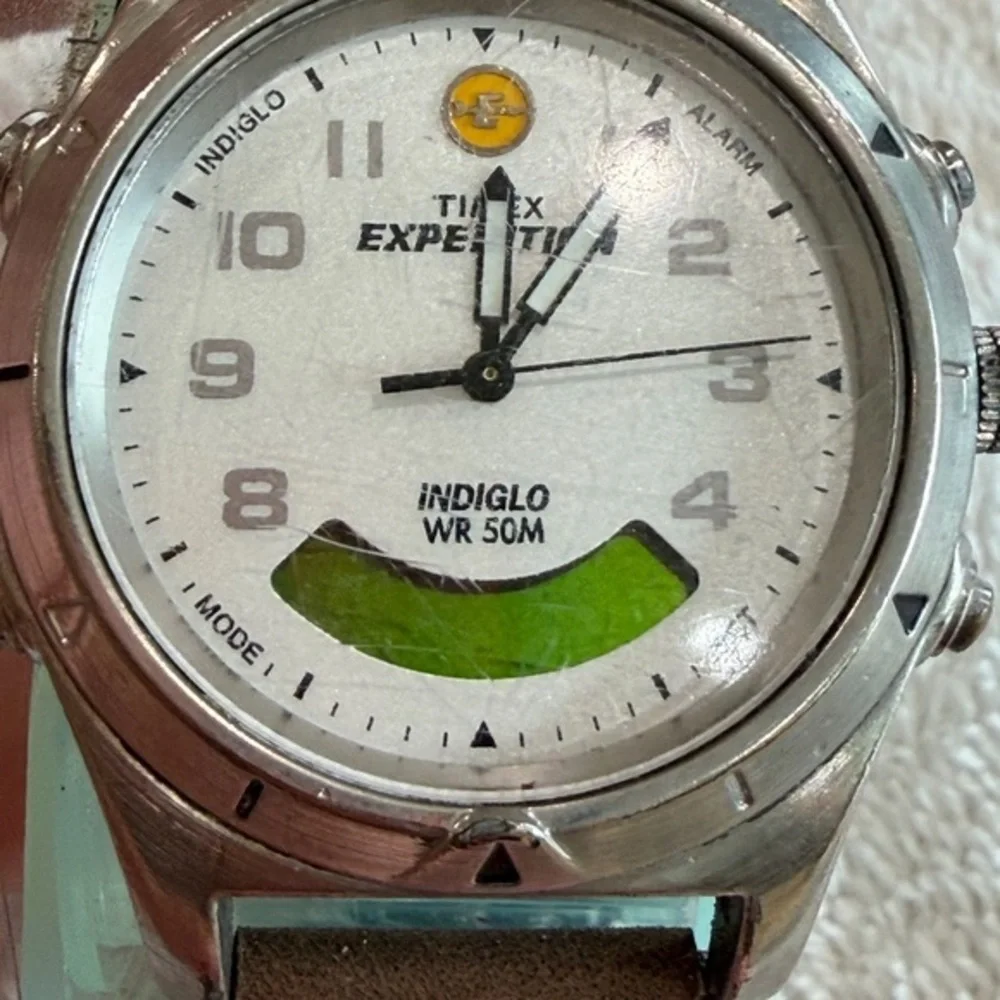 Vintage Timex Expedition Chronograph Indiglo 38mm Men’s Watch